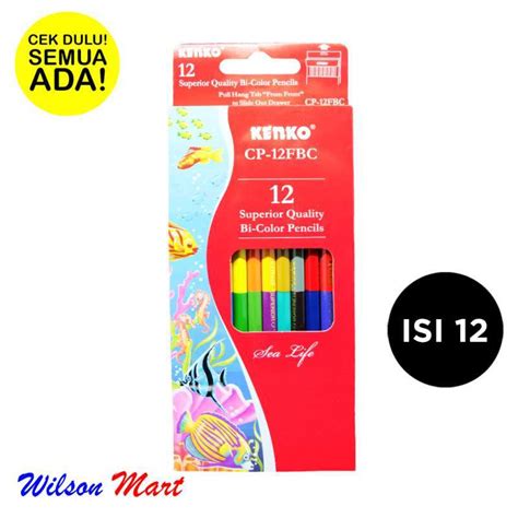 Jual Kenko Cp 12fbc Bi Color Pencils Isi 12 Batang Pensil Warna 2 Dua