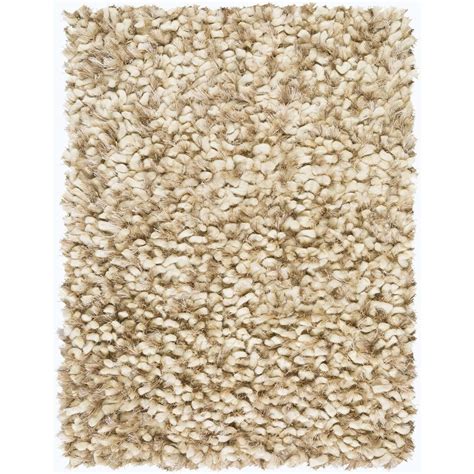 Modern Cml Handmade High Pile Cream Solid And Tonal Wool Area Rug In 2022