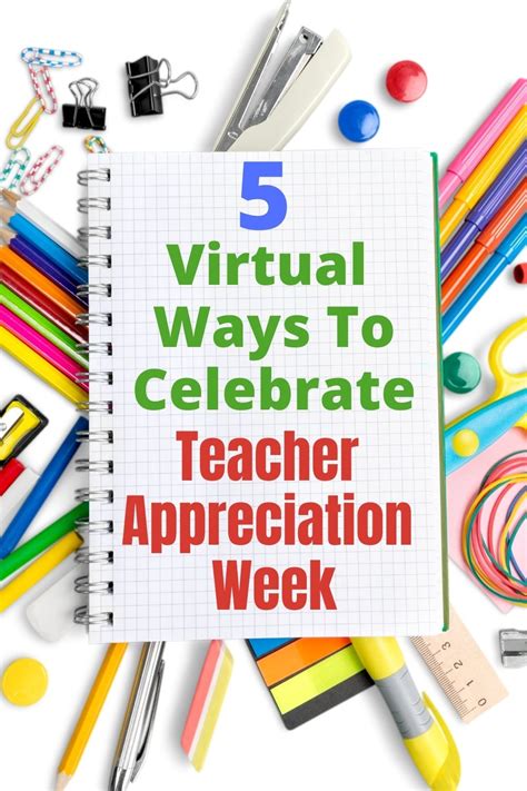 Just by being a teacher in all these wonderful days, you have filled and touched my heart in so many different ways. 5 Way To Celebrate Teacher Appreciation Week Virtually