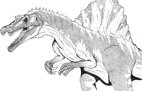 Giganotosaurus Cartoon Coloring Pages Free Coloring Page