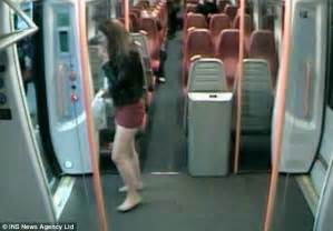 Horrifying Cctv Footage Shows Drunken Brawl Which Broke Out On A Train