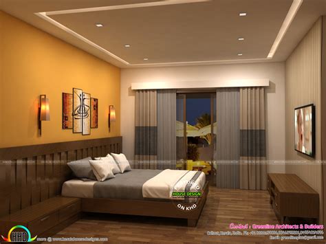 Living Room And Master Bedroom Interior Designs Kerala Home Design