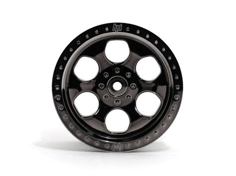 3161 6 Spoke Wheel Black Chrome 83x56mm2pcs