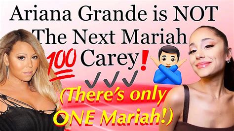 Ariana Grande Is Not The Next Mariah Carey Youtube