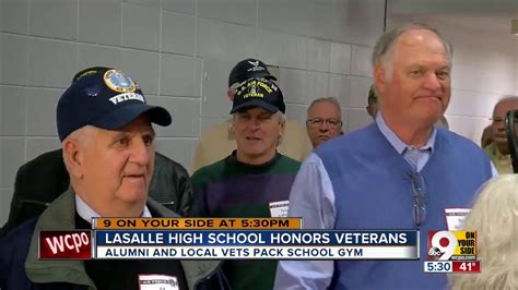 La Salle High School Honors Veterans Youtube