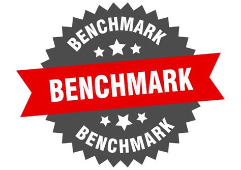 Benchmark Sign Benchmark Circular Band Label Benchmark Sticker Stock