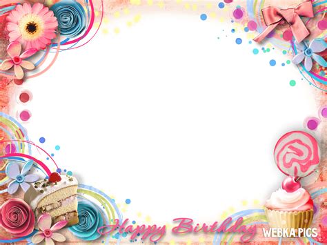 Birthday Border Png Happy Birthday Circle Frame Png Transparent Png