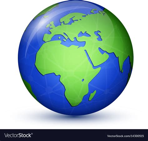 World Globe Icon Royalty Free Vector Image Vectorstock
