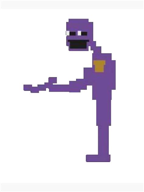 Purple Guy Five Nights At Freddys Mounted Print For Sale By Maxtown