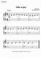 Ludwig Van Beethoven Ode To Joy Sheet Music Notes, Chords Download ...