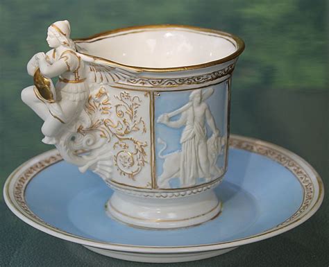 Kpm Berlin Porcelain Germany Tea Cup And Saucer X Vintage