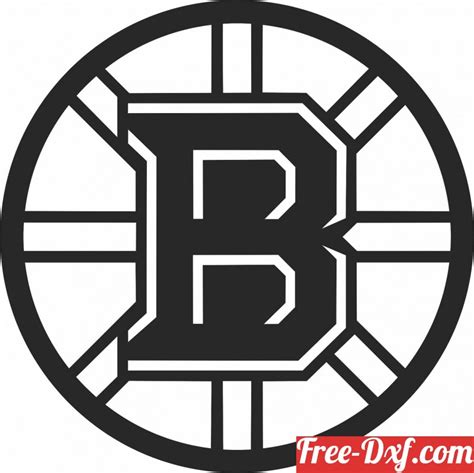 Download Boston Bruins Ice Hockey Nhl Team Logo Dxf Ju3io High Qu