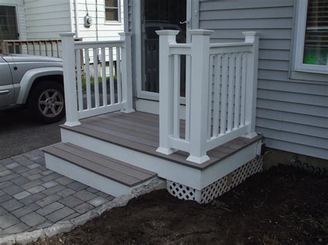 New Composite Deck And Railings Front Porch Deck Front Porch