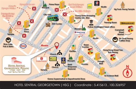 Wifi and parking are free, and this hotel also features a restaurant. Map & directions - Sentral Hotel Georgetown, Penang ...