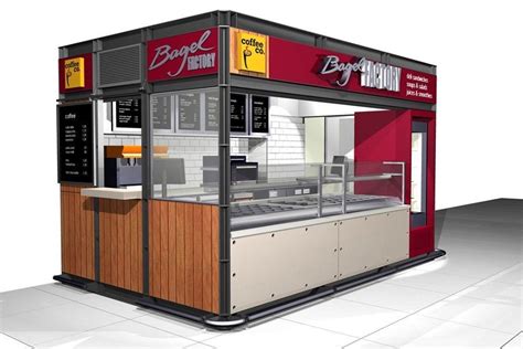 Outdoor Food Booth Design For Ice Cream And Fast Food Serving Food