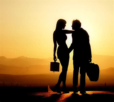 1366x768px 720p Free Download Sunset Couple Couple Love Man Road Romance Sky Sunset