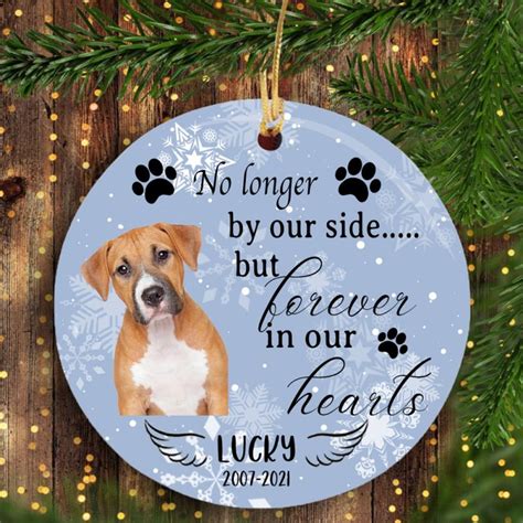 Personalized No Longer By Our Side But Forever In Our Hearts Ornament