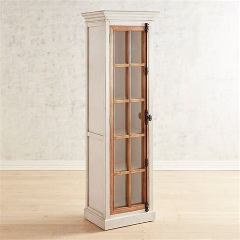 Rain glass is one of those cases when the name is extremely suggestive and perfectly describes the another idea is to have kitchen cabinets with rain glass front doors. Cremone 72" Rain White Slim Cabinet | Glass cabinet doors ...