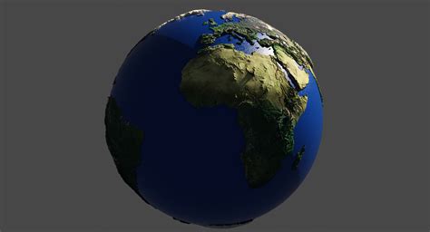 Giimann 3d Model Earth Globe Hd