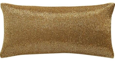 Panache Gold Pillow Contemporary Decorative Pillows By Crateandbarrel