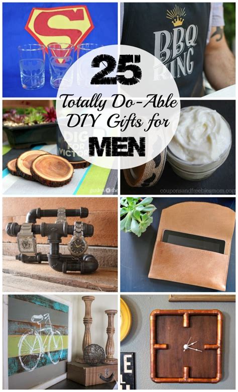 Here are the most unique gifts for men for birthdays, father's day, and other occasions. 25 DIY Gifts for Men to Enjoy | Love Create Celebrate