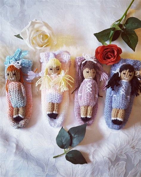 Hand Knitted Little Comfort Doll Worry Doll £1500 Worry Dolls