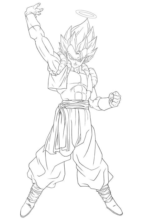 Gogeta Ssj 4 Coloring Page Anime Coloring Pages