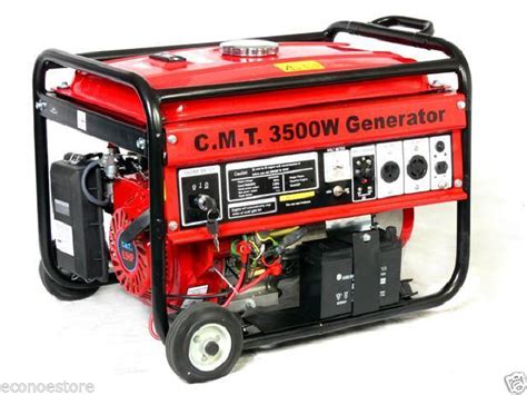 3500w 65 Hp Gas Generator W Wheel Electric Start Engine Epa 3500 Watt