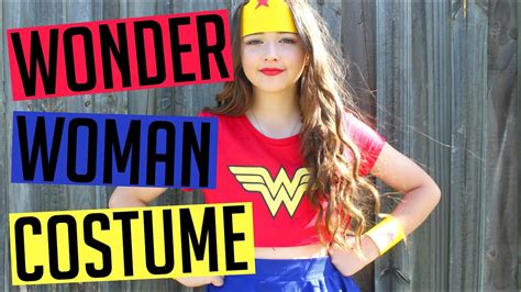 Diy Wonder Woman Halloween Costume Youtube