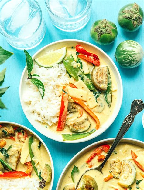 Thai Green Curry With Eggplant Vegan Live Eat Learn
