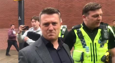English Defence League Founder Tommy Robinson Arrested On Suspicion Of Breaching The Peace