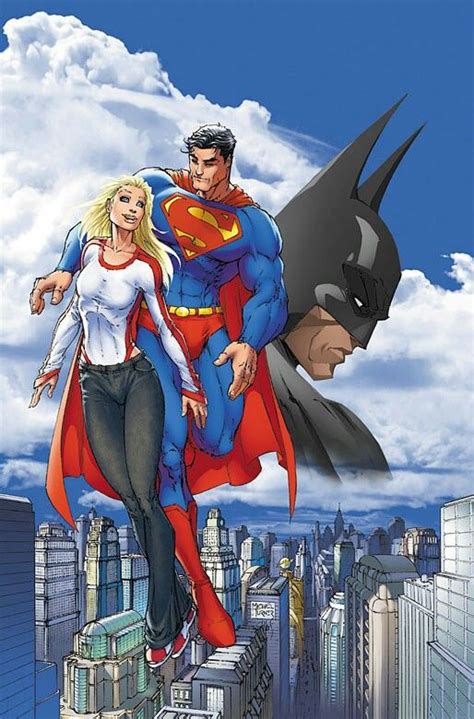 Supergirl Superman And Batman By Michael Turner Dc Comics Art Dc