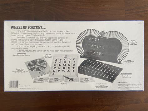 Vintage 1986 Wheel Of Fortune 2nd Unopened Board Game Etsy
