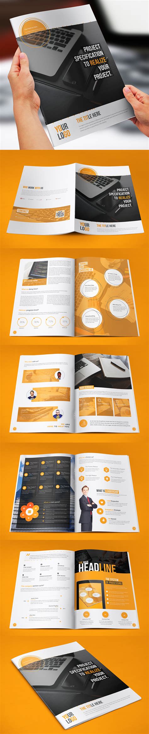 17 New Creative Brochure Catalog Templates Design Graphic Design