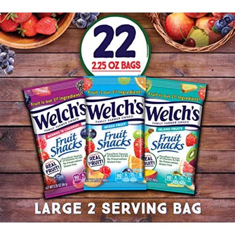 Welchs Fruit Snacks Variety Pack With Mixed Fruit