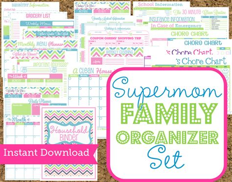 Personal records organizer template admirable your family records. INSTANT DOWNLOAD Mom Planners Home Organization Printables-30