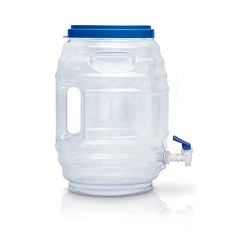 Plastic Water Blue Snap Spigot 3 Gal Dispenser Vitrolero Aguas Frescas