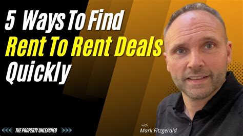 5 Ways To Find Rent To Rent Deals Quickly | R2R - YouTube
