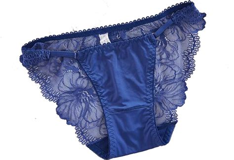 fashion sexy satin panties ice silk seamless ladies underwear women low waist lace breathable