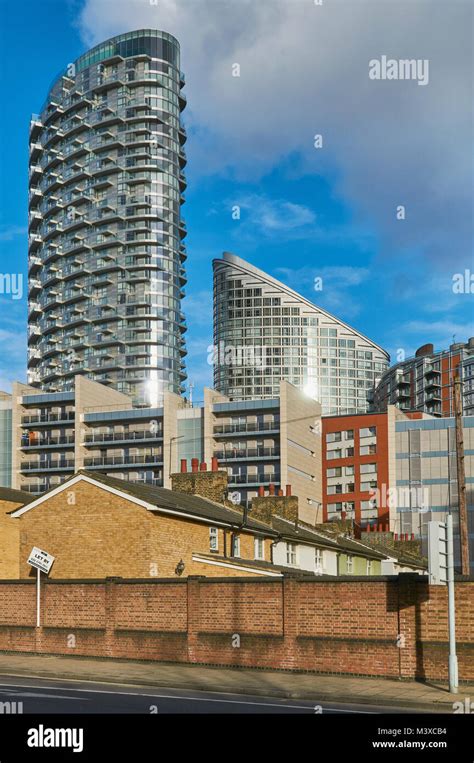 New Apartment Buildings In Poplar In Londons East End Great Britain