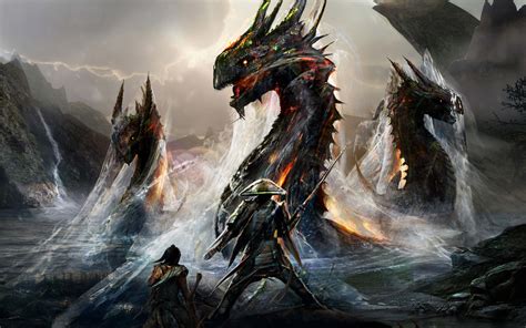 Download 3840x2400 Wallpaper Dragons And Ninjas Warriors Art Fantasy