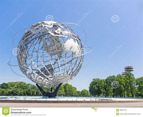 Unisphere And New York State Pavilion Stock Photo Image Of City