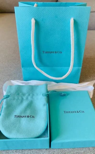New Tiffany And Co Empty Packaging Blue Box Pouch Ribbon Shopping Bag