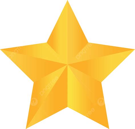 Gold Star Png Clipart Png All