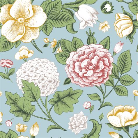 Vintage Floral Wallpaper And Surface Covering Youcustomizeit