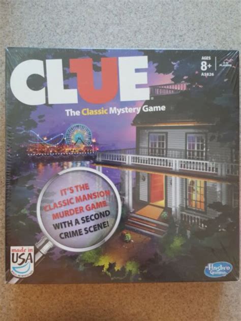 Clue The Classic Mystery 2013 Edition Board Game By Hasbro Hsba5826 2 Sided For Sale Online Ebay