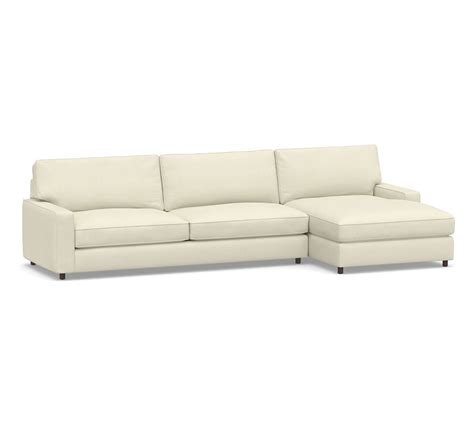 Pb Comfort Square Arm Upholstered Left Arm Sofa With Double Chaise