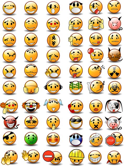 Download Emoticons Set Collection Royalty Free Vector Graphic Pixabay