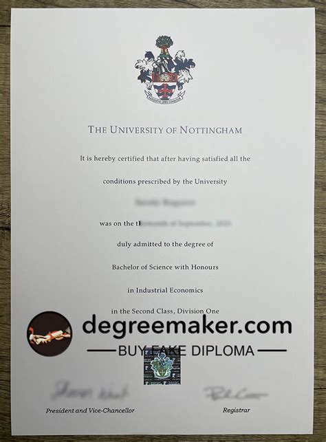 How To Order University Of Nottingham Fake Degree
