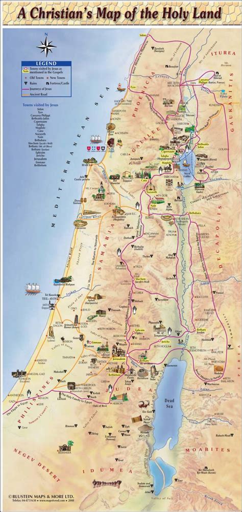 Map of israel in jesus time color map of israel in the time of jesus (bible history online) #371090 bible maps: 89 best images about *MAPS on Pinterest | World history ...